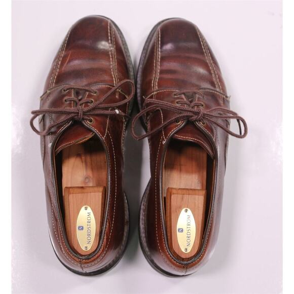 Allen Edmonds Mapleton Dark Brown Bicycle Toe Oxford Dress Shoes Men's US 8.5 D - Picture 5 of 13